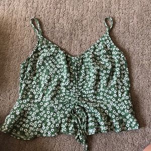 Green flower top
